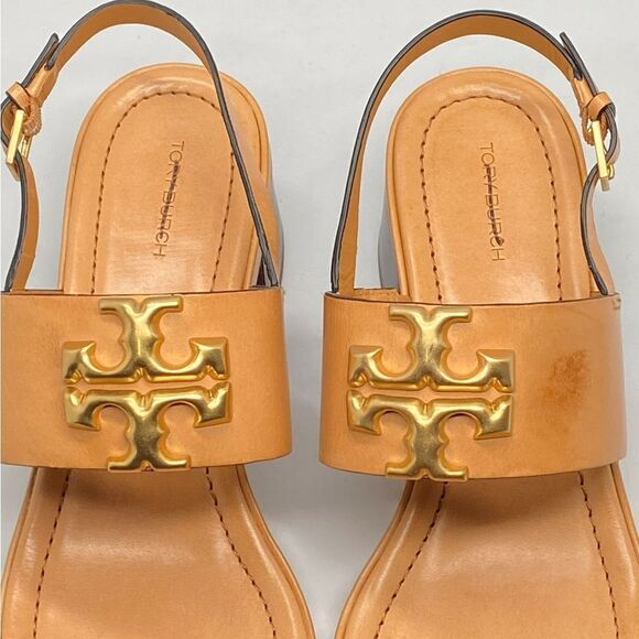 Tory Burch Eleanor Block-Heel Slingback Sandals size 10.5 - Picture 6 of 13